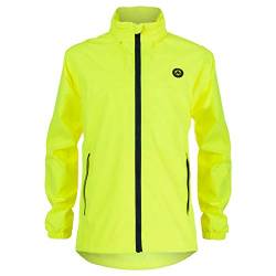 AGU Go Kids Regenjacke Essential | Wind- und Wasserdicht | Fluo Gelb | 140 von AGU