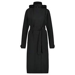 AGU Trench Coat Long Regenjacke Urban Outdoor Damen All Black M von AGU