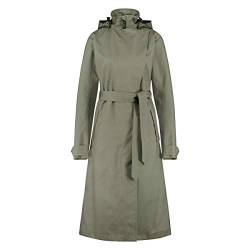 AGU Trench Coat Long Regenjacke Urban Outdoor Damen - Grün - L von AGU