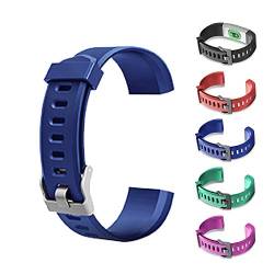 Fiorky AGZHU Ersatz-Armbänder, verstellbare Armbänder, buntes Armband-Zubehör, Ersatzbänder, Fitness-Tracker für ID115Plus HR Smart Watch, violett, Einheitsgröße von AGZHU