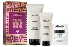 AHAVA Cleansing & Moisturizing Kit For HER You Are Going to Love Me – Duschgel, beruhigende Handcreme und 24/7-Hyaluroncreme-Paket – fortschrittliche Hautpflegelösung, tolles Geschenk für Frauen von AHAVA