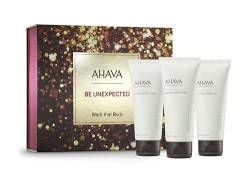 AHAVA Feiertags-Sets | Work That Body - Feuchtigkeit Spendet & die Haut Hydratisiert, mit Mineral Körperlotion, Mineral Handcreme, & Mineral Duschgel (je 100ml) von AHAVA