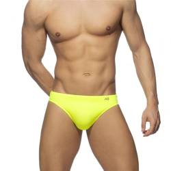 AHMXYG Badeslip Herren, Badehose Herren Kurze Schnelltrocknend Männer Badeslip Badeshorts Schwimmhose Strandshorts mit Verstellbarem Tunnelzug STDK6 (FluoGrün, XL) von AHMXYG