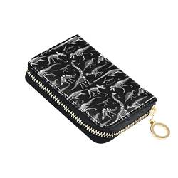 AHOMY Brieftasche RFID Leder Kreditkartenetui Hartschale für Männer & Frauen, schwarz und weiß, 12x8x2cm, Classic von AHOMY