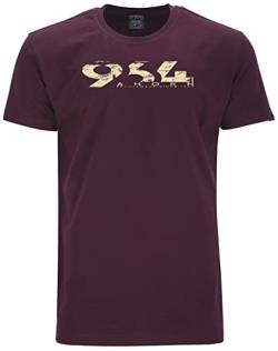 AHORN SPORTSWEAR Übergrößen T-Shirt 964 Ahorn beige Maroon Red 5XL von AHORN SPORTSWEAR