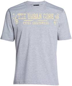 AHORN SPORTSWEAR Übergrößen T-Shirt The Urban Core beige Grey Melange 9XL von AHORN SPORTSWEAR