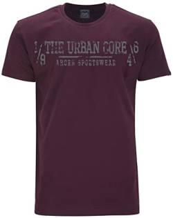 AHORN SPORTSWEAR Übergrößen T-Shirt The Urban Core grau Maroon Red 10XL von AHORN SPORTSWEAR