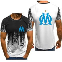 Herren-T-Shirt mit Rundhalsausschnitt für P.D.Marseille T-Shirts mit Aufdruck Golf kurzärmelig Rugby-T-Shirt Pullover Sport-Steigungshemden Oberteile – Geschenk für Teenager-White2||XL von AHYAOFA