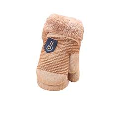 AIDIER Baby Winter Fäustlinge Gestrickte Handschuhe mit Fleece gefüttert Hang Neck Fäustlinge für Baby Jungen Mädchen 6 Monate-3 Jahre von AIDIER