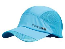 AIEOE Atmungsaktive Kappe Outdoor Kappe Leicht und Schnelltrocknend Basecap Baseball Cap - Hellblau von AIEOE