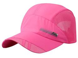 AIEOE Atmungsaktive Kappe Outdoor Kappe Leicht und Schnelltrocknend Basecap Baseball Cap - Pink von AIEOE