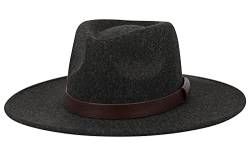 AIEOE Fedora Hut für Herren Damen Filzhut Jazz Cap Breite Krempe Verstellbar Herbst Winter Panama Hut Wollfilzhut von AIEOE