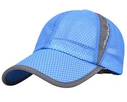 AIEOE Mesh Cap Leichte und Schnelltrocknend Kappe Unisex Baseballcap Atmungsaktiv Outdoor Caps für Sommer Erwachsener Kappe - Königblau von AIEOE