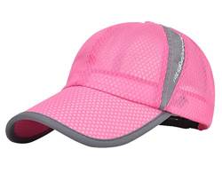 AIEOE Mesh Cap Leichte und Schnelltrocknend Kappe Unisex Baseballcap Atmungsaktiv Outdoor Caps für Sommer Erwachsener Kappe - Pink von AIEOE