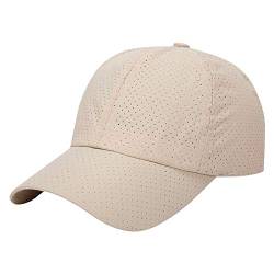 AIEOE Outdoor Sonnenschutz für Wandern, Bergsteigen, Joggen, Marathon, Radfahren Sonnen-Cap Baseballmütze - Beige von AIEOE