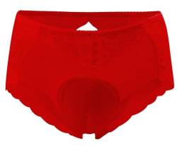 AIEOE Unisex Herren Damen Spitze Crossdressing Unterwäsche Panty Shaping Briefs für Transgender Größe XXL（65-80kg） Rot von AIEOE