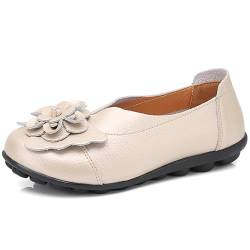 AIFLM Damen Mokassin Slip-on Schuh PU Leder Freizeitschuhe Fahrschuhe Wanderschuhe Schuh Fahren Krankenschwester Schuhe von AIFLM