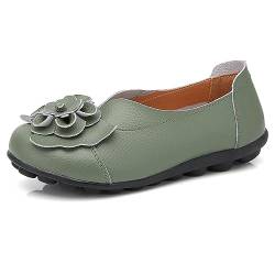 AIFLM Damen Mokassin Slip-on Schuh PU Leder Freizeitschuhe Fahrschuhe Wanderschuhe Schuh Fahren Krankenschwester Schuhe von AIFLM