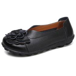 AIFLM Damen Mokassin Slip-on Schuh PU Leder Freizeitschuhe Fahrschuhe Wanderschuhe Schuh Fahren Krankenschwester Schuhe von AIFLM