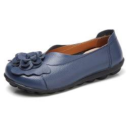 AIFLM Damen Mokassin Slip-on Schuh PU Leder Freizeitschuhe Fahrschuhe Wanderschuhe Schuh Fahren Krankenschwester Schuhe von AIFLM