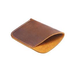 AIGUONIU Kartenetui aus Leder, Kreditkartenetui für Damen oder Herren für Ihre Tasche oder Geldbörse, Braun, Vintage von AIGUONIU