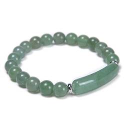 AILYFIRMO Pheromon-Armband, Glücks-Energie-Chakra-Stein-Armreif, 8 mm Stretch-Perlen-Armreif, für Damen und Herren (Green) von AILYFIRMO