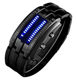 Skmei Herren LED Sport Uhren Binary LED Technologische Sense wasserabweisend Handgelenk Uhren von AIMES