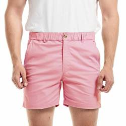 AIMPACT Casual Shorts Herren Sommer Kurz Hose Bermuda Chino Shorts mit Elastischem Bund (Rosa XL) von AIMPACT