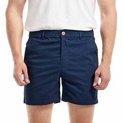 AIMPACT Chino Shorts Herren Komfortabel Lässige Shorts Sommer Shorts (Dunkelblau L) von AIMPACT