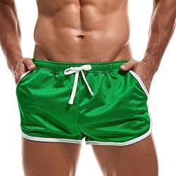 AIMPACT Herren Bodybuilding Gewichtheben Shorts Fitness Laufshorts Sport Shorts mit Tasche (Grün L) von AIMPACT