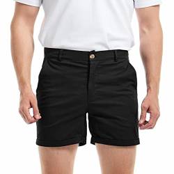 AIMPACT Herren Kurz Hose Bermuda Shorts Regulär Lässige Shorts Sommer Shorts (Schwarz 36) von AIMPACT