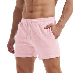 AIMPACT Herren Sport-Shorts, 12,7 cm, lässige Jogginghose für Männer - Pink - Groß von AIMPACT