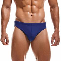 AIMPACT Herren Vintage Badehose Sexy Bikini Bademode Schnell Trocknend Retro Badeanzug mit Aufdruck, königsblau, L von AIMPACT