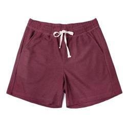 AIMPACT Sportliche Herren-Trainings-Shorts, 12,7 cm, lässige Jogginghose, kurze Hose für Herren, B-Weine, XL von AIMPACT