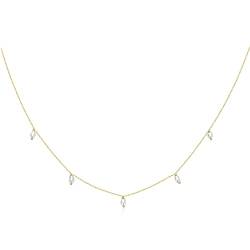 AINUOSHI Kette Perlen 14K Gold plattiert Sterling Silber zierliche Perle Choker Halsketten Schmuck Geschenke für Mama Geburtstag Muttertagsgeschenk Valentinstag von AINUOSHI