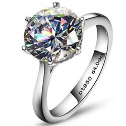 AINUOSHI Ring Silber 925 Damen Sterling Silber Verlobungsring Paar Zirkonia Diamant 1-4Karat von AINUOSHI