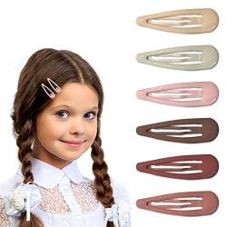 30 Stk Haarspangen, 3 cm Haarspangen Mädchen, Barrette Haarspange, Haarspangen für Mädchen, Haar Clips Metall, Haarspangen Kinder (Mehrfarbig) von AIQPZ