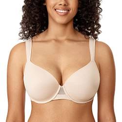 AISILIN BH Damen mit Bügel T-Shirt Große Größen Leicht Gefüttert Beige 105B von AISILIN