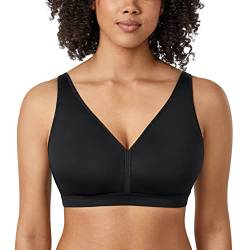 AISILIN Damen BH ohne Bügel Große Größen Comfy Schlaf BHS Vollschalen Soft Bequemer Schwarz 80C von AISILIN