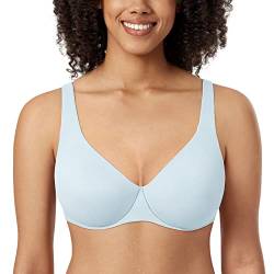 AISILIN Damen Minimizer BH Mit Bügel Große Größen Ohne Polster Vollschalen Baby Blau 75F von AISILIN