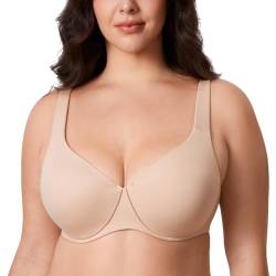 AISILIN Damen Minimizer BH Mit Bügel Große Größen Ohne Polster Vollschalen Beige 75F von AISILIN