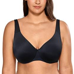 AISILIN Damen Minimizer BH Mit Bügel Große Größen Ohne Polster Vollschalen Schwarz 95D von AISILIN