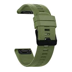 AISPORTS 22mm Quick Fit Uhrenarmband Kompatibel mit Garmin Fenix 6 Pro Armband Silikon, Sportarmband Ersatzarmband für Garmin Fenix 5/5 Plus/Fenix 6/6 Pro/Forerunner 935/945/Approach S60/Quatix 5 von AISPORTS