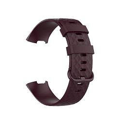 AISPORTS 5 Stück Silikonarmband Kompatibel mit Fitbit Charge 3/Fitbit Charge 4 Armband für Damen Herren, Weiches Atmungsaktives Silikon Sportarmband Ersatzarmband für Fitbit Charge 3/Charge 4 von AISPORTS