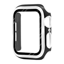 AISPORTS Kompatibel mit Apple Watch Case 40mm mit Displayschutz aus Gehärtetem Glas, HD Clear Hard PC Bumper Case Full Coverage Kratzfeste Schutzhülle für 40mm iWatch Series 6/5/4/SE von AISPORTS