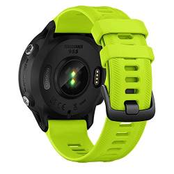 AISPORTS Kompatibel mit Garmin Forerunner 955/945/935/745 Armband Silikon, 22mm Uhrenarmband Weiches Flexibles Atmungsaktives Silikon Sportarmband Ersatzarmband für Garmin Fenix 7/6/6 Pro/5/5 Plus von AISPORTS