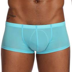 AIchenYW Unterhosen Herren Atmungsaktiv Sexy Boxershorts Herrenslips Schöne Höschen Hautfreundlich Unterwäsche Panties Eisseide Unterwäsche Pouch Briefs Boyshort Langlebiges Weiche von AIchenYW