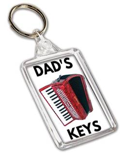 Dad Schlüsselanhänger Dad's Keys Akkordeon, multi von AK Giftshop