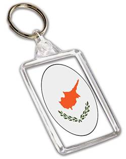 Schlüsselanhänger mit Zypern-Flagge – Geschenk – Geburtstag – Weihnachten – Strumpffüller – Wichteln von AK Giftshop