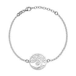 Aka Gioielli® - Lebensbaum Armband aus 925 Sterlingsilber Rhodiniert mit Swarovski-Kristall für Damen und Mädchen von AKA Gioielli